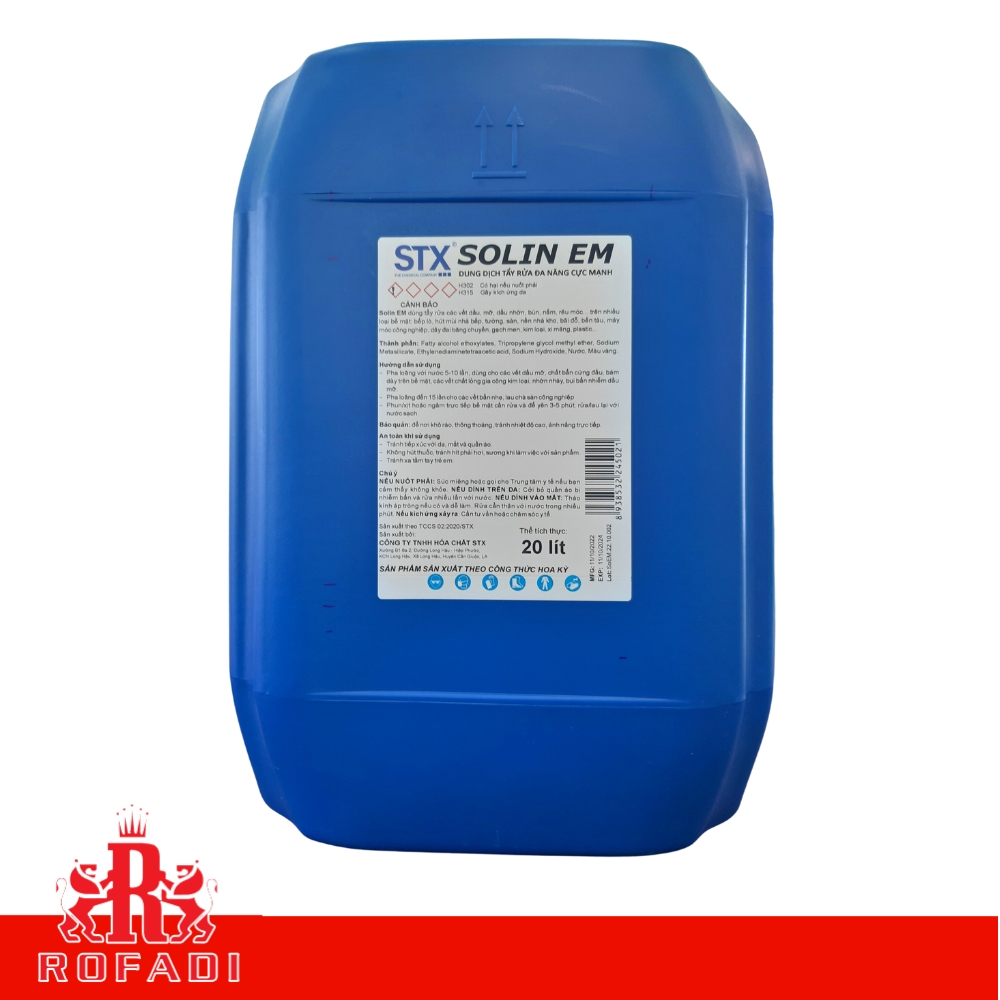 Dung dịch tẩy rửa đa năng cực mạnh STX SOLIN EM 450ML - 2L - 10L - 20L 5