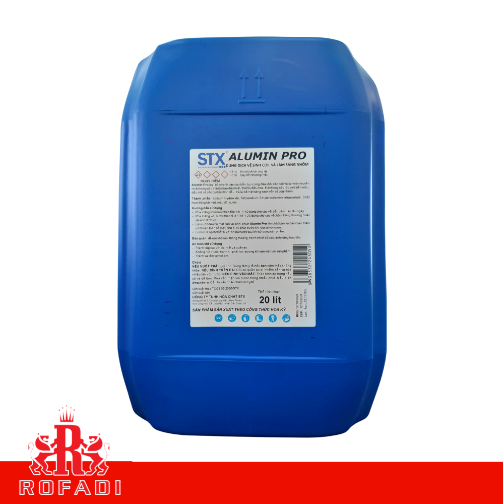Dung dịch vệ sinh coil và làm sáng nhôm STX ALUMIN PRO 450ML - 2L - 10L - 20L 5