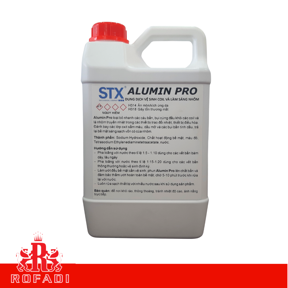 Dung dịch vệ sinh coil và làm sáng nhôm STX ALUMIN PRO 450ML - 2L - 10L - 20L 3