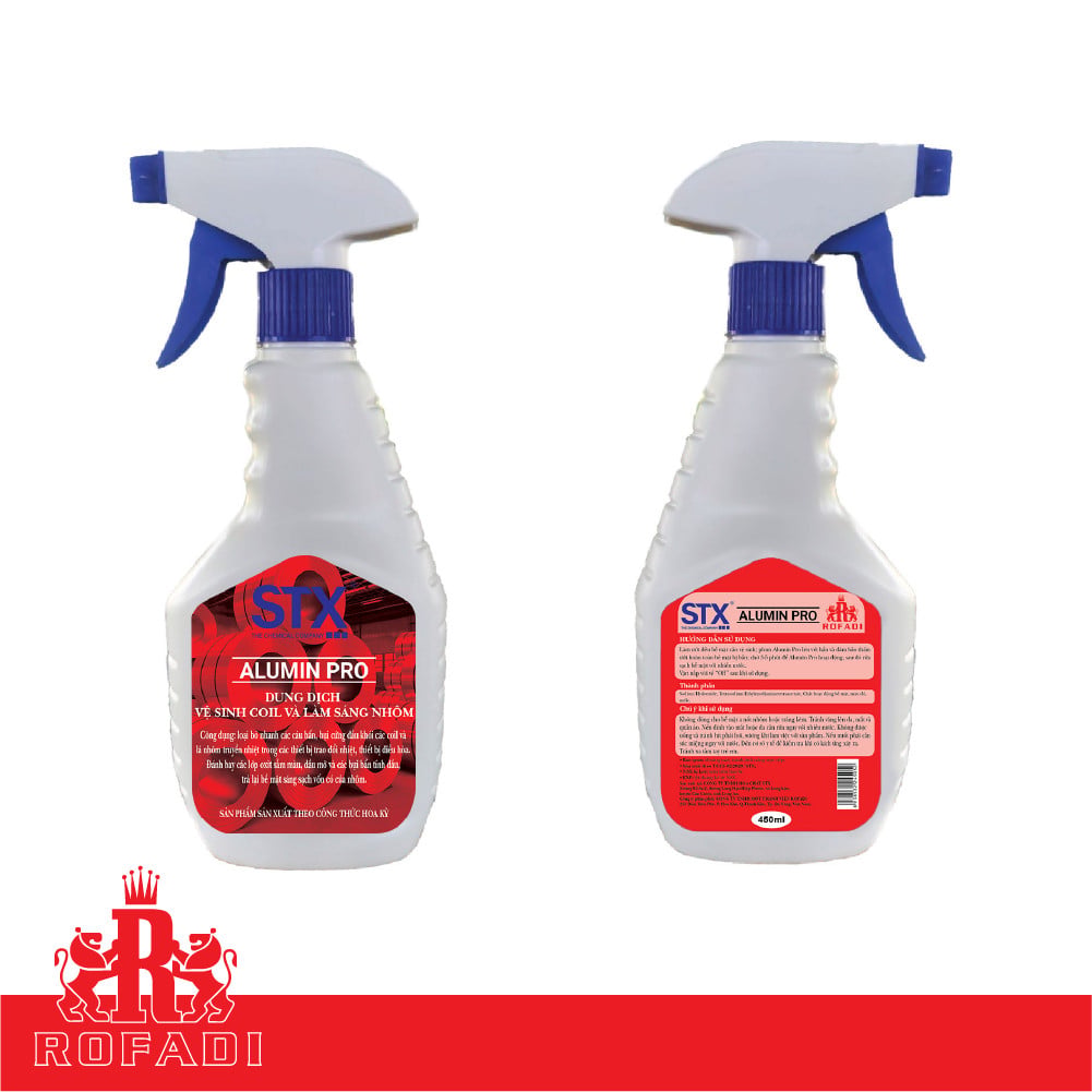 Dung dịch vệ sinh coil và làm sáng nhôm STX ALUMIN PRO 450ML - 2L - 10L - 20L 2