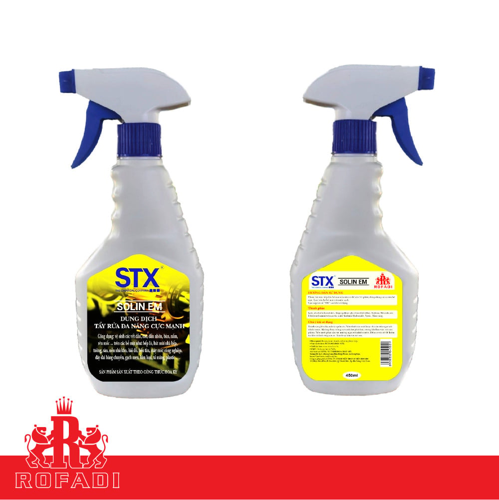 Dung dịch tẩy rửa đa năng cực mạnh STX SOLIN EM 450ML - 2L - 10L - 20L 2